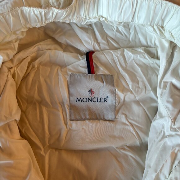 Beige Moncler Meillon Long Down Jacket Coat - Size 3 - Picture 6 of 9
